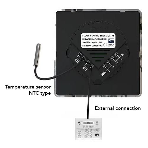 Heltun Slimme Thermostaat Elektrische Verwarming Zw/Zi