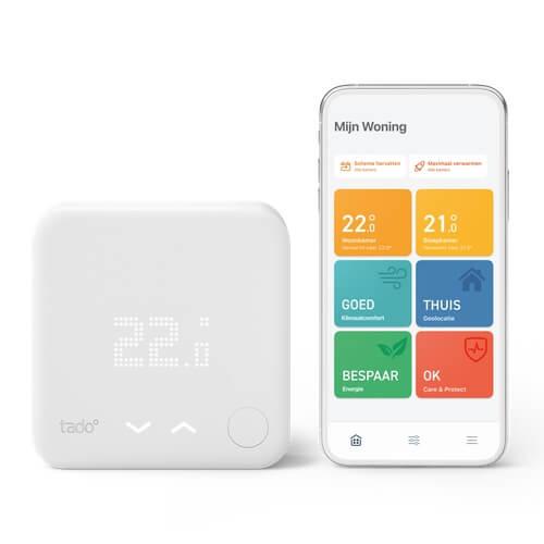tado Starterskit Bedrade Slimme Thermostaat V3+ Wit