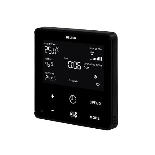 Heltun Fan Coil Thermostaat Z-Wave Plus Zwart/Zwart